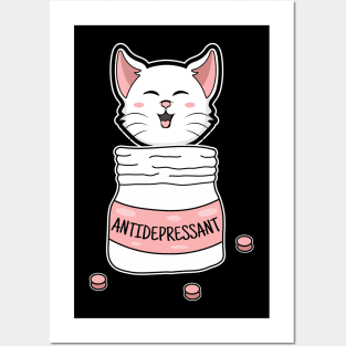 Cute Cat Kitten Antidepressant Apparel to Forensic Detective Posters and Art